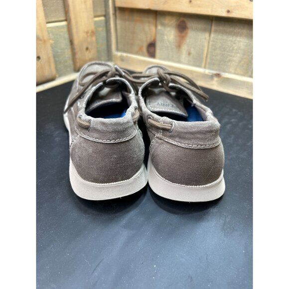 Sperry Top-Sider Mens Canvas Boat Shoes Size 8.5 Brown Slip On - Picture 4 of 7